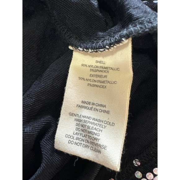 L’AGENCE Cher Black Sparkle Holographic
Mockneck Mini Dress Medium - Picture 8 of 9